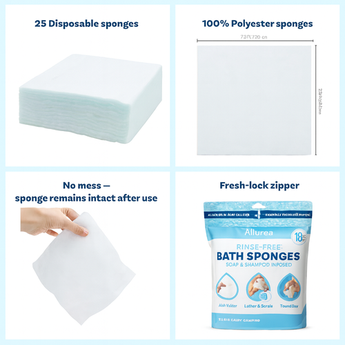 Allurea Disposable Bathing Wipes